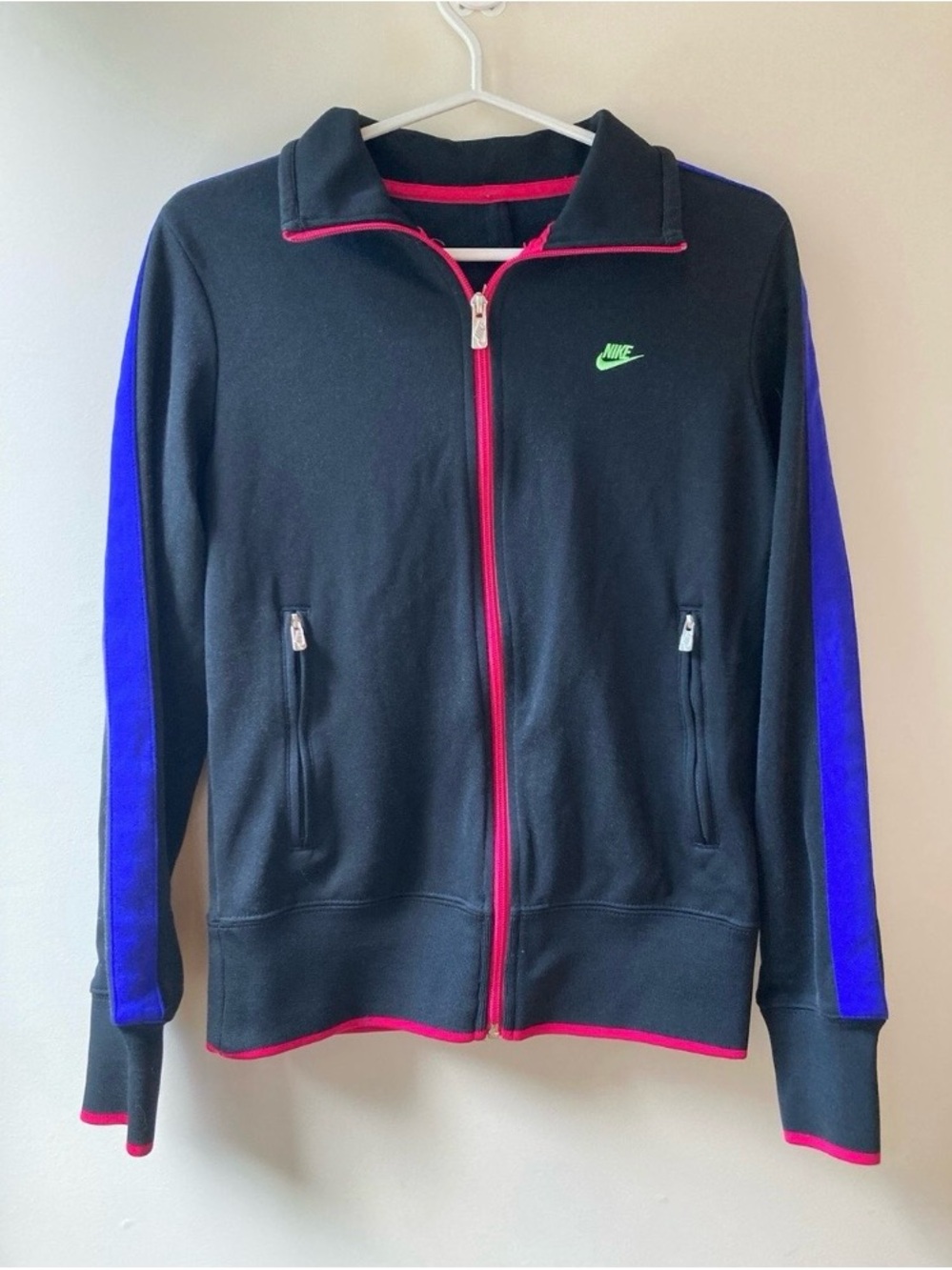 Vintage Nike Track Jacket 90s Embroidered Swoosh Y2K Retro - Women’s Medium